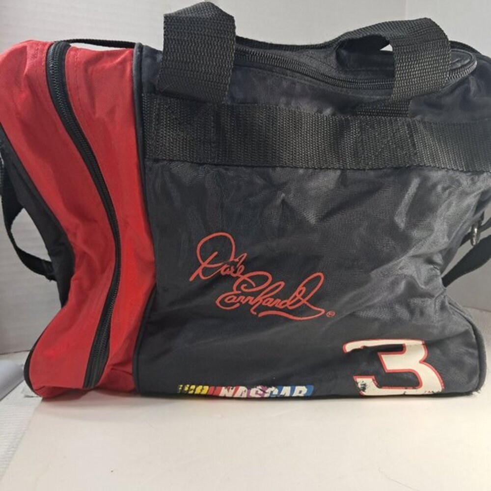 Dale Earnhardt Sr Senior‎ Bowling Ball Bag #3 NASCAR black red Vintage READ